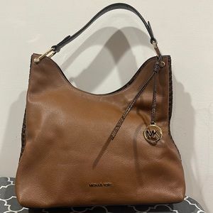 Authentic Michael Kors “Joan” XL Slouchy Shldr Leather